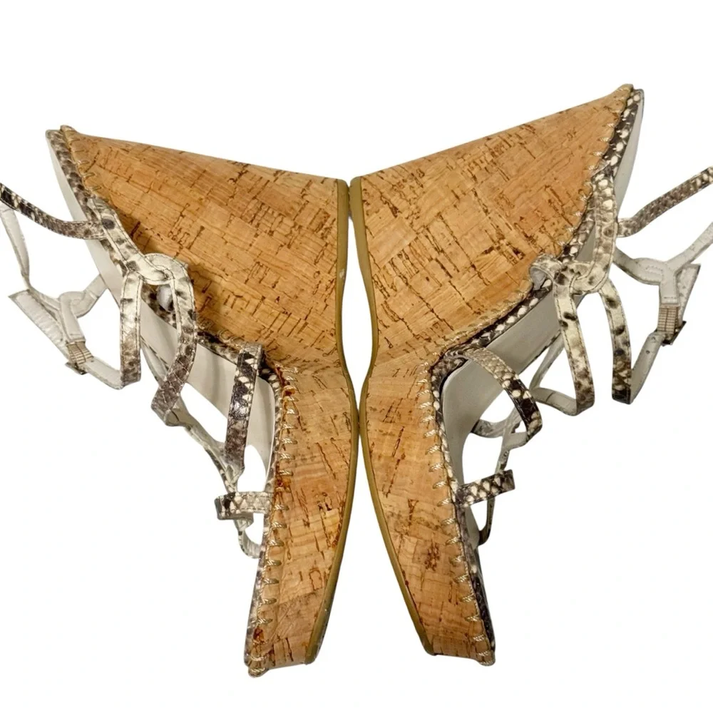 Stuart Weitzman Acrobat Roccia Serpent Wedge 8.5